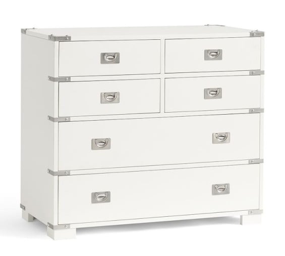 Pottery Barn DEVON CAMPAIGN DRESSER in Sky White or Mahogany Stain