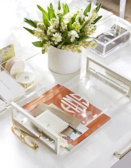 Pottery Barn LOREN ACRYLIC TRAY