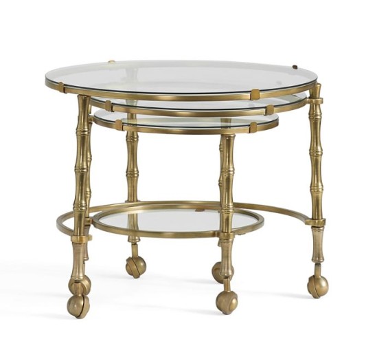 Pottery Barn OPALINE NESTING COFFEE TABLE
