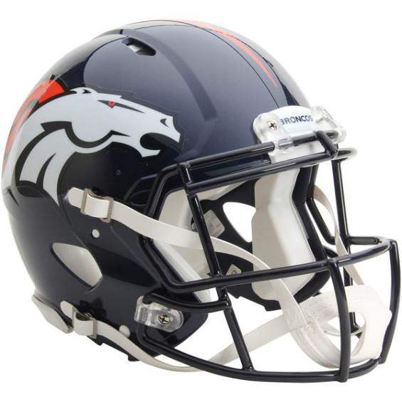 RIDDELL DENVER BRONCOS REVOLUTION SPEED FULL-SIZE AUTHENTIC FOOTBALL HELMET