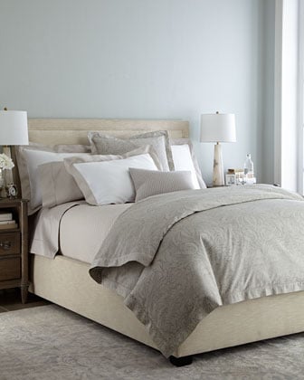 Ralph Lauren Fleur du Roi Bedding in Tan and Gold or Gray and Silver. Horchow