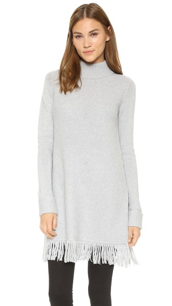 Rebecca Taylor Cozy Mouline Tunic in Grey