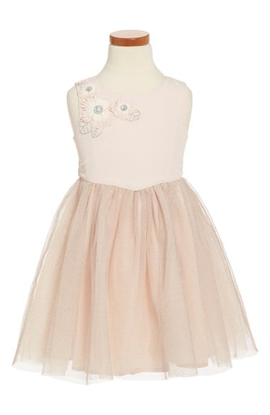 Ruby & Bloom Sleeveless Tulle Dress (Toddler Girls, Little Girls & Big Girls) in Pink Peony Bud