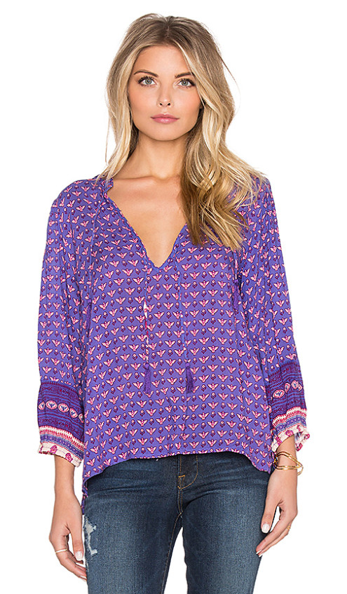 SUNSET ROAD BLOUSE By SPELL & THE GYPSY COLLECTIVE in Royal 