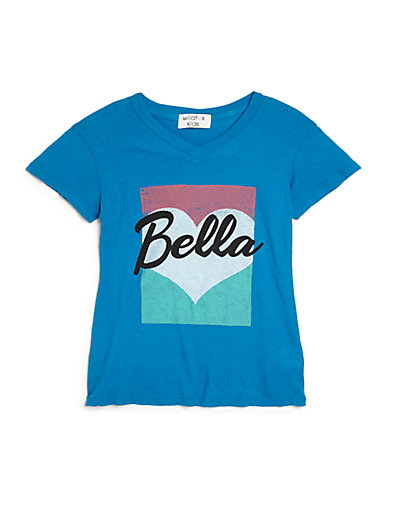 Wildfox Kids Little Girl's Bella Pop T-Shirt in Cobalt Blue
