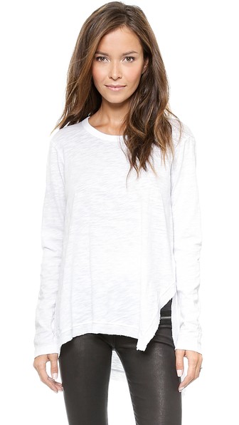 Wilt Asymmetrical Slouchy Tunic in White