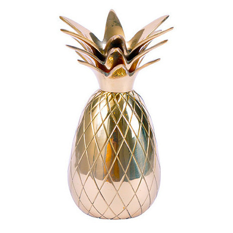BRASS PINEAPPLE CANDLE HOLDER