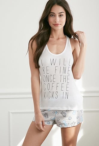I Will Be Fine Once The Coffee Kicks In PJ Set