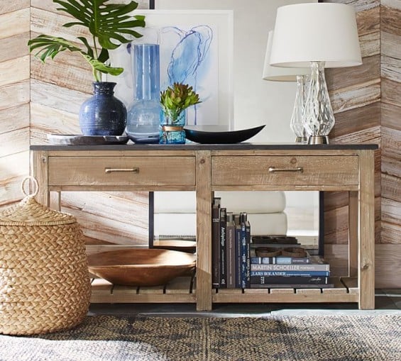 Pottery Barn PARKER RECLAIMED WOOD CONSOLE TABLE