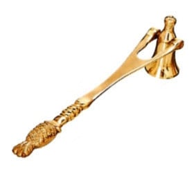 PINEAPPLE CANDLE SNUFFER: BRASS