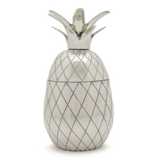 SILVER PINEAPPLE COCKTAIL TUMBLER