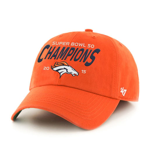 '47 DENVER BRONCOS ORANGE SUPER BOWL 50 CHAMPIONS FRANCHISE FITTED HAT