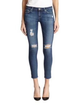 AG Distressed Legging Ankle Jeans 11 Years Swapmeet. Saks Fifth Avenue Denim Sale