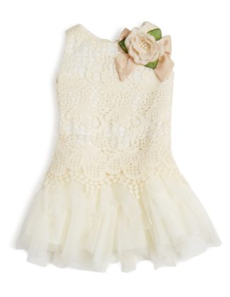 Biscotti Girls' Fairytale Romance Lace Dress - Sizes 2-6X Ivory Floral lace easter dresses for little girls