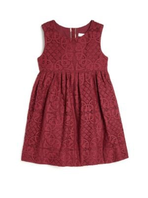 Burberry Little Girl's & Girl's Lace Dress Cherry Pink lace easter dresses 