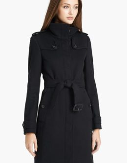 Burberry London 'Basingstoke' Wool & Cashmere Coat Black Nordstrom