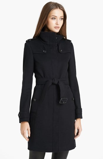 Burberry London 'Basingstoke' Wool & Cashmere Coat Black Nordstrom