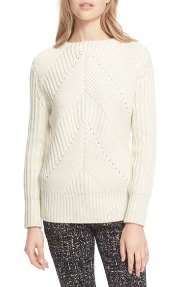 Burberry London Burberry London Textured Wool & Cashmere Pullover Natural White Nordstrom Winter Clearance Sale