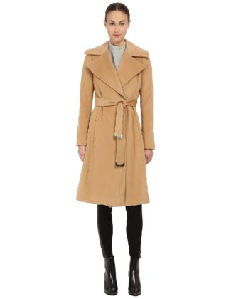 Diane von Furstenberg - Wrap Coat (Camel) Women's Coat