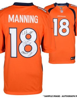 FANATICS AUTHENTIC DENVER BRONCOS AUTOGRAPHED NIKE ORANGE ELITE SUPER BOWL 50 CHAMPIONS JERSEY WITH MULTIPLE SIGNATURES - LIMITED EDITION #2-17, 19-49 OF 50
