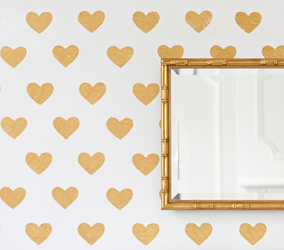 Gold Heart Decals Pottery Barn Kids