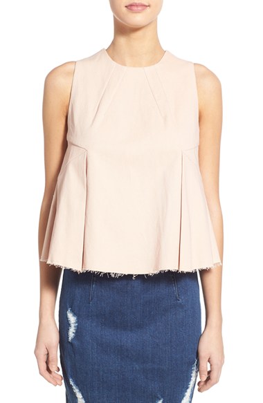 KENDALL + KYLIE Raw Edge Tank Puff
