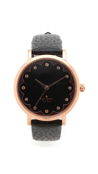 Kate Spade New York Novelty Metro Watch Black