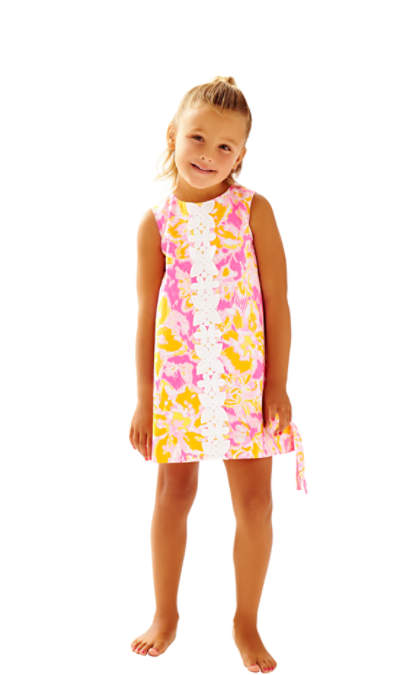 Lilly Pulitzer GIRLS LITTLE LILLY CLASSIC SHIFT DRESS Kir Royal Pink Ooh La La