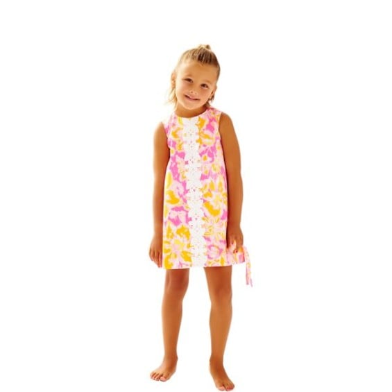 Lilly Pulitzer GIRLS LITTLE LILLY CLASSIC SHIFT DRESS Kir Royal Pink Ooh La La