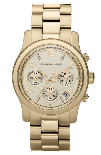 MICHAEL Michael Kors Michael Kors 'Runway' Chronograph Watch, 38mm Gold