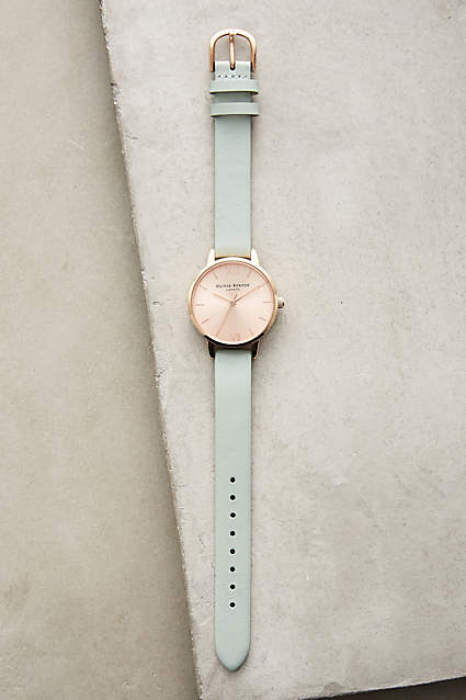  Minty Rose Watch by Olivia Burton in Mint