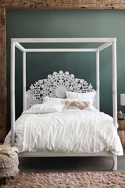Morova Ottoman Neutral Upholstered Tufted Tassels ottomans bedroom