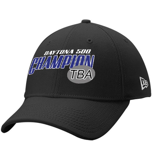 NEW ERA DENNY HAMLIN BLACK 2016 DAYTONA 500 CHAMPION ALTERNATE ADJUSTABLE HAT