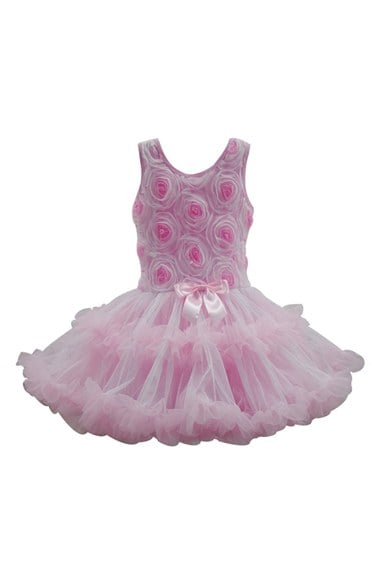 Popatu Ribbon Rosette Flower Petidress (Baby Girls)