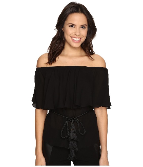 Rachel Zoe Mardi Off Shoulder Top Black