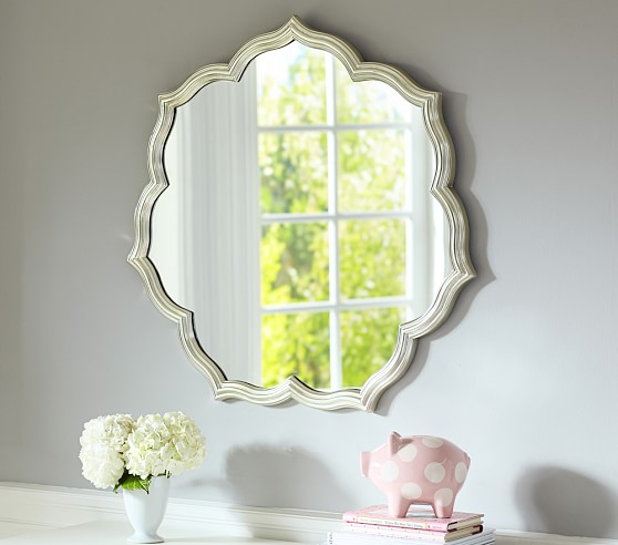Silverleaf Petal Mirror Pottery Barn Kids Friends and Family Sale