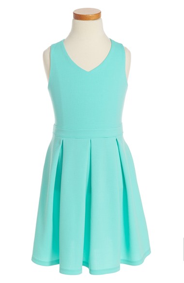 Soprano Knit Skater Dress (Big Girls) Mint Green 