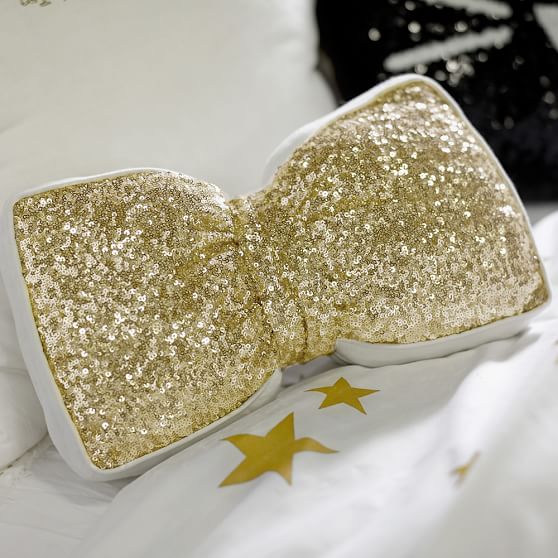 The Emily + Meritt Sequin Bow Pillow PB Teen