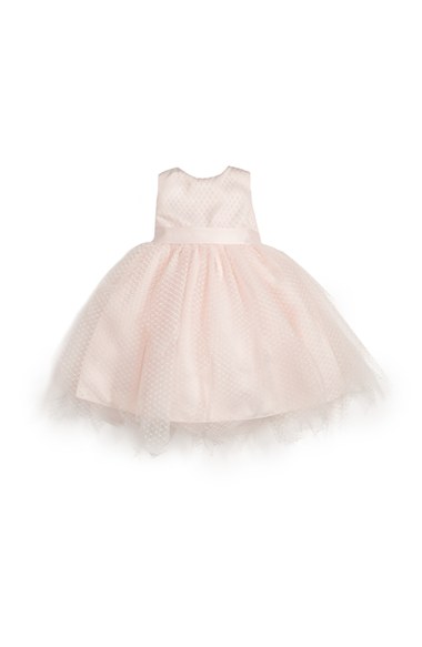 Us Angels Tulle Overlay Sleeveless Dress (Baby Girls) Blush Pink