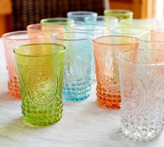 Pottery Barn VICTORIAN TUMBLERS, SET OF 4 