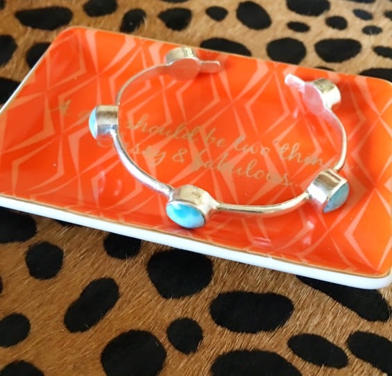 Every girl should be two things, classy and fabulous! Loving my Larimar cuff sparkle.
