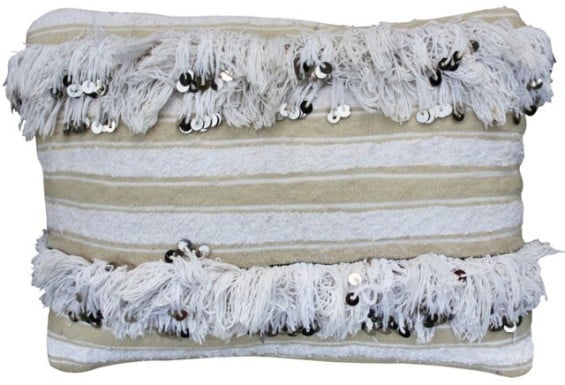 VINTAGE Moroccan Berber Wedding Sham w/ Sequins