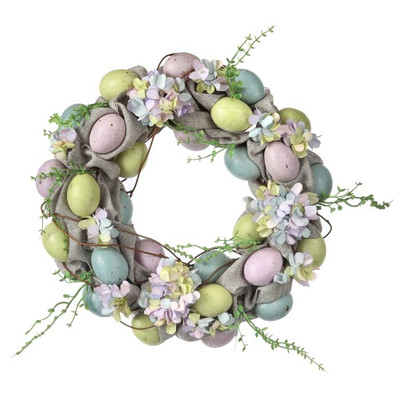 14" Hydrangea Egg Wreath by Regency International Wayfair Easter Sale