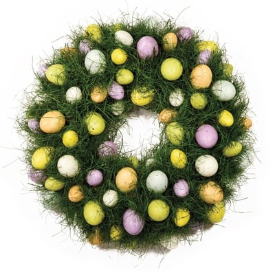 16" Faux Egg Wreath by Boston International Wayfair Easter Sale