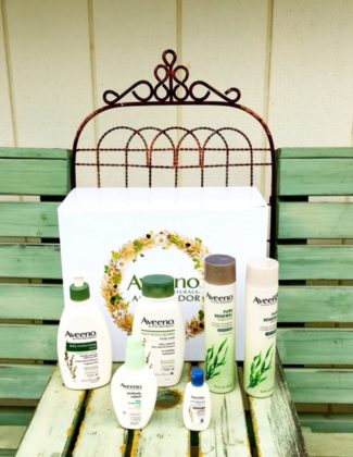 Aveeno Daily Moisturizing Body Wash, Daily Moisturizing Lotion, Aveeno Positively Radiant Daily Moisturizer, Aveeno Pure Renewal Shampoo and Conditioner,
