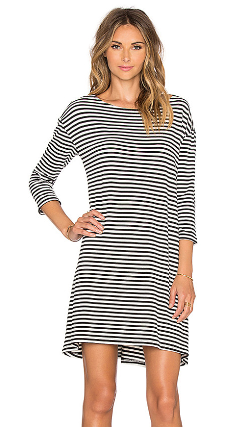 BB DAKOTA STRIPE DISA MINI DRESS BLACK revolve sale
