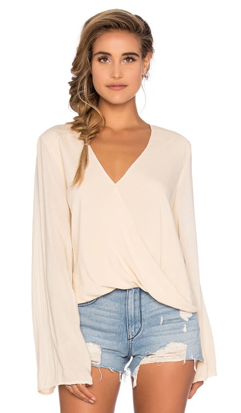 BLUE LIFE HAYLEY BELL SLEEVE TOP SEASHELL 