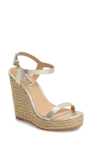 Badgley Mischka 'Clea' Sandal (Women) Platino