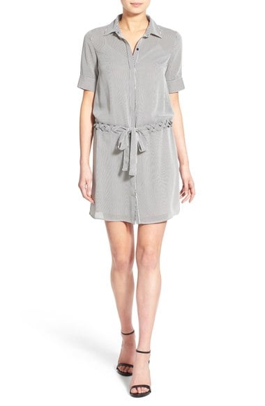 Bailey 44 'Desperado' Drop Waist Shirtdress White/Black