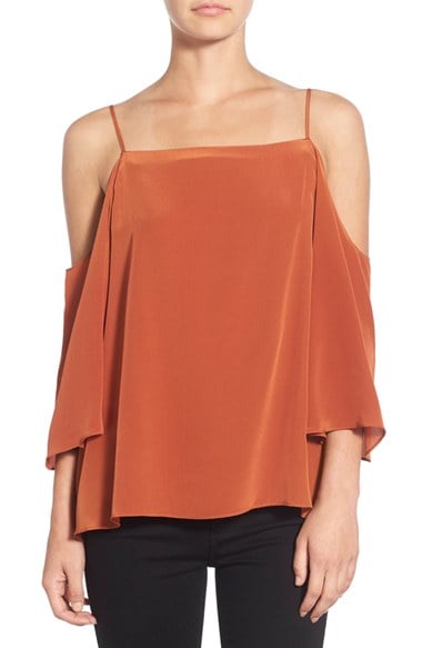 Bailey 44 'Tusk' Square Neck Cold Shoulder Top Terracotta